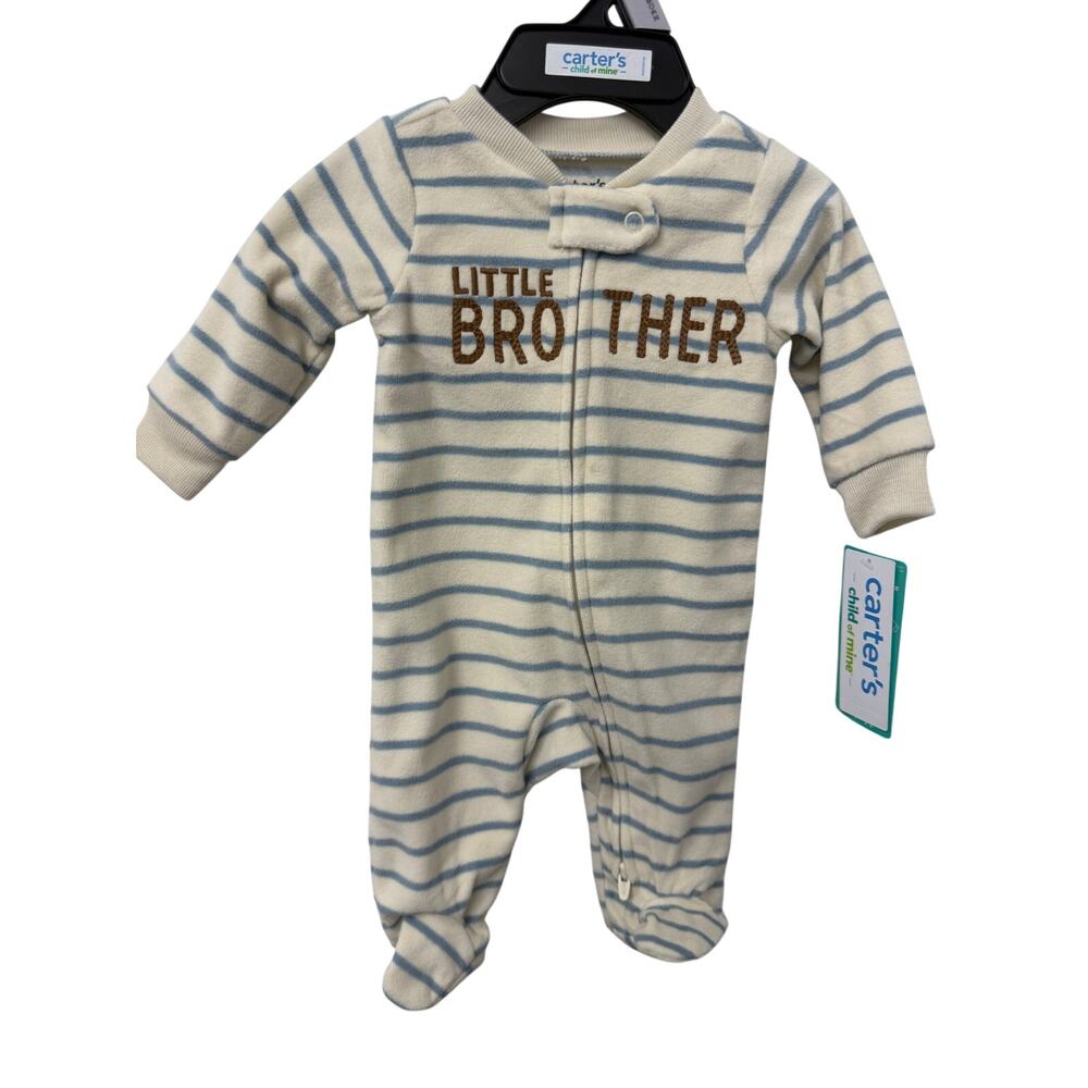 Carter's Child of Mine Baby boy Sleep Play Sleeper Preemie Months Little brother